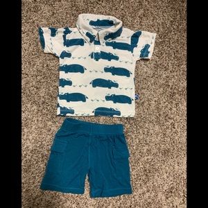 Kickee Pants Polo and Shorts